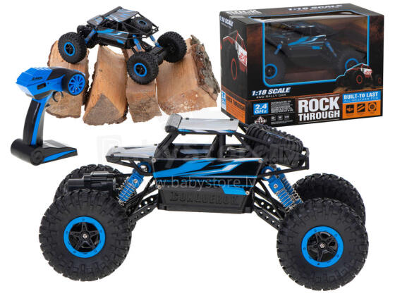 Ikonka Art.KX9643_2 RC auto Rock Crawler HB 2.4GHz 1:18 sinine