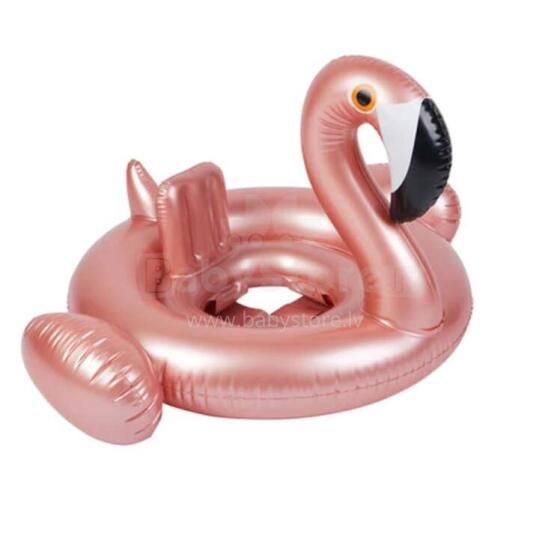 Ikonka Art.KX7512 Täispuhutav ratas koos istmega lastele Flamingo