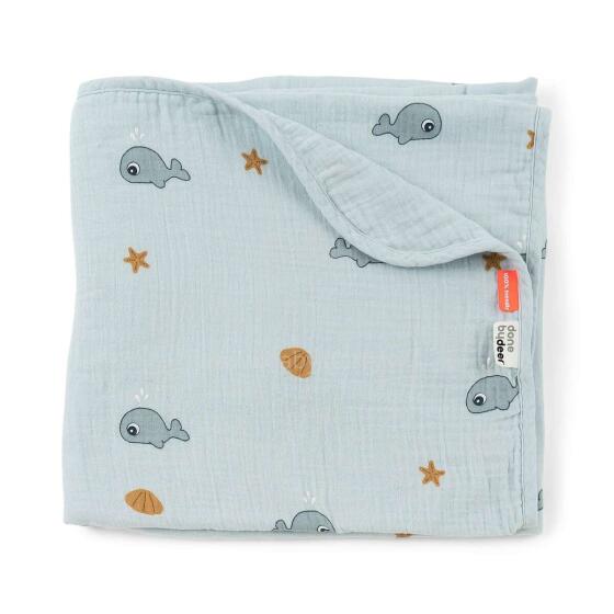 Done by Deer одеяло muslin 100x100 см, Wally Blue