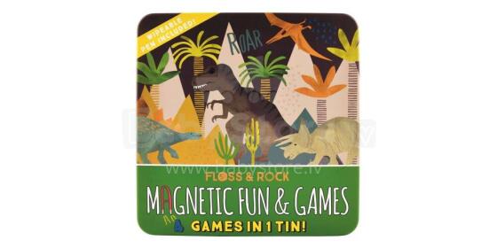 Floss&Rock Zuja Art.40P3564 Magnetic Fun & Games - Dinosaurus 4 in 1