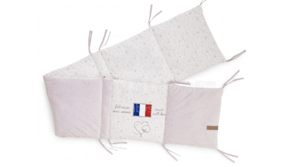 Doux Nid Lilac Cot Bumper Art.2200780 Turvamees beebivoodile 30x180 cm