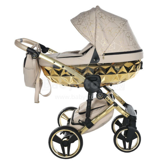 Junama Heart Art.HT-07 Beige Gold Universaalne beebikäru 2-ühes