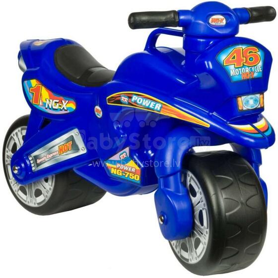 3toysm Art.MB1 Inlea4Fun bouncer in the form of a motorcycle - blue Laste ratastool