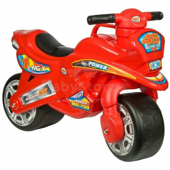 3toysm Art.MB1 Inlea4Fun bouncer in the form of a motorcycle - red Laste ratastool