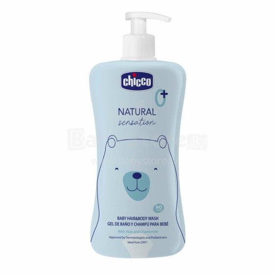 CHICCO Baby Hair & body cleanser, 500 ml