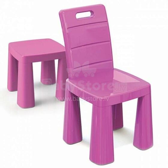 3toysm Art.4693 Plastic chair pink kõrge tool