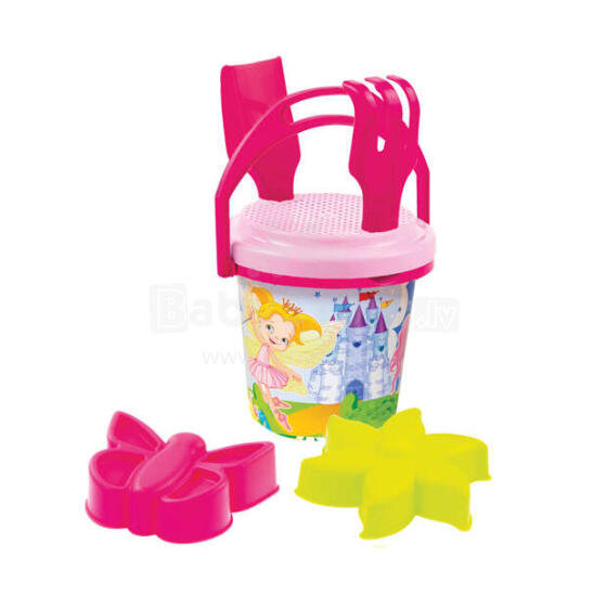 3toysm Art.5608 Big summer set with small bucket pink Mängude komplekt liivakastis, rannas