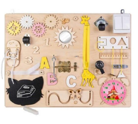 3toysm Montessori  Busy Board Art.MT07 Arendustahvel 50x37,5