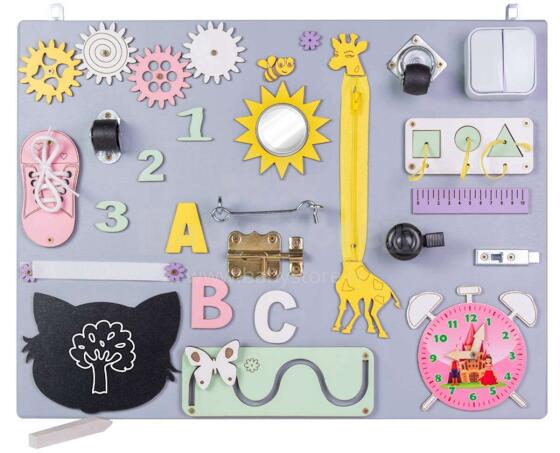3toysm Montessori Busy Board Art.MT08 Arendustahvel 50x37,5