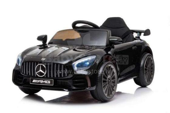 Lean Toys  Mercedes GTR Art.25076 Black Battery-powered ride-on car for children with an additional remote control
