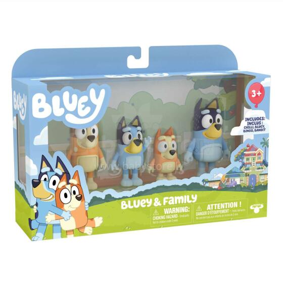 BLUEY Figuurid, 4-pakk