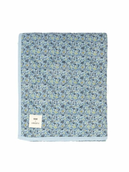 BIBS x Liberty Quilted Blanket Art.152820 Chamomile Lawn Baby Blue 85x110 cm