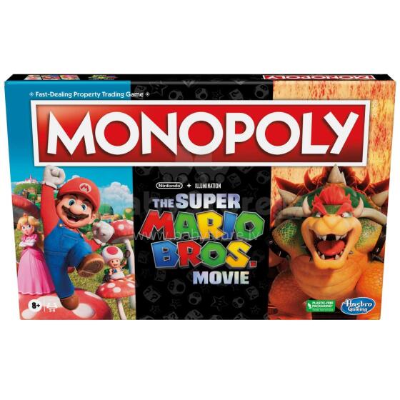 MONOPOLY Lauamäng Super Mario Movie, inglise keeles