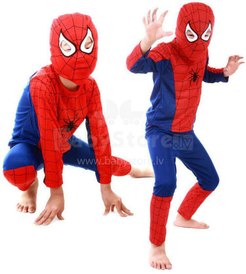 Ikonka Art.KX9209_1 Spiderman kostīms izmērs S 95-110cm