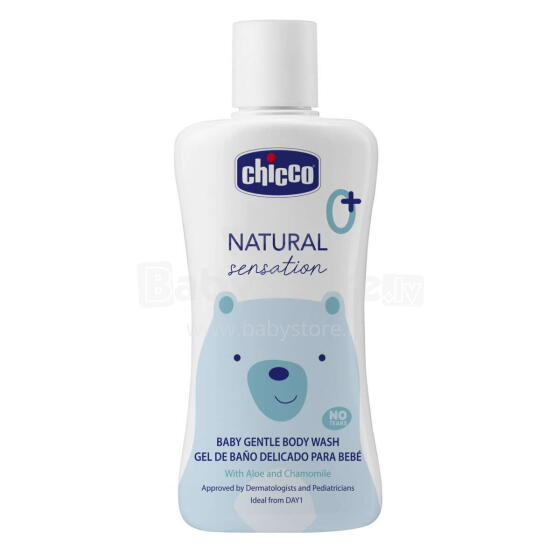 CHICCO Kehapuhastaja Gentle, 200 ml