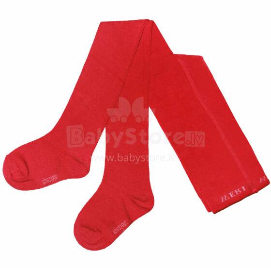 Weri Spezials Monochrome Children's Tights Monochrome Red ART.WERI-1378 High quality children's cotton tights available in various stylish colors