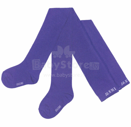 Weri Spezials Monochrome Children's Tights Monochrome Dark Lilac ART.SW-0464 High quality children's cotton tights available in various stylish colors