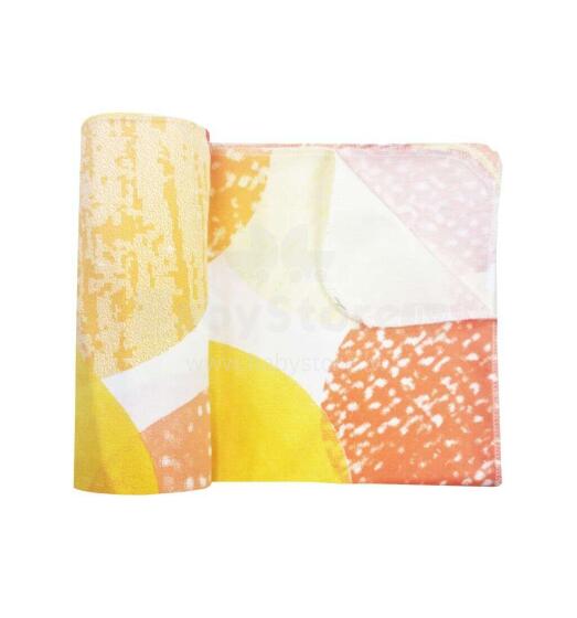 La bebe™ Cotton Nappy Art.153800 Yellow baby sleep nappy 75х75cm