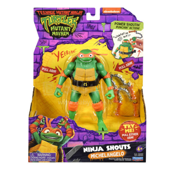 TMNT Ninja Shouts Michelangelo Art.83353 kujuke