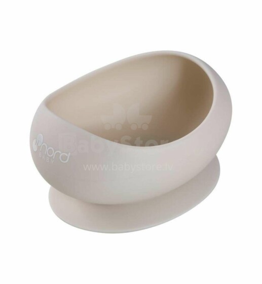 Nordbaby Silicone Suction Bowl Art.265779 Beige