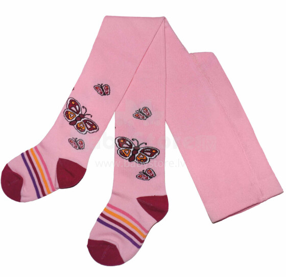 Weri Spezials Children's Tights Art Modern Dark Pink ART.WERI-1395 High quality children's cotton tights for gilrs