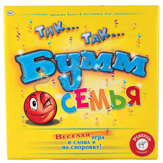 PIATNIK Lauamäng Tik Tak Bumm Family (vene keeles)
