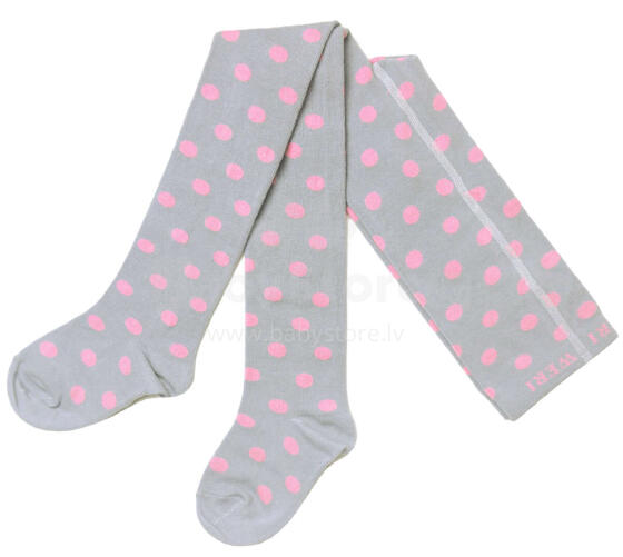 Weri Spezials Bērnu Zeķubikses Big Dots Grey and Rose ART.WERI-0187 Augstas kvalitātes bērnu kokvilnas Zeķubikses meitenēm