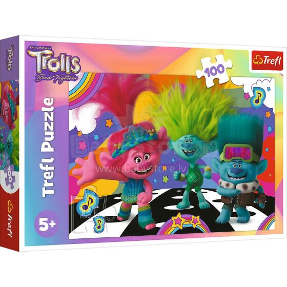 TREFL TROLLS Pusle Trollid 3, 100 osa