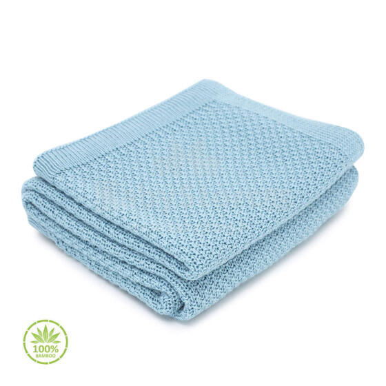Makaszka Bamboo Blanket Art.155210 kootud beebitekk,80x100sm