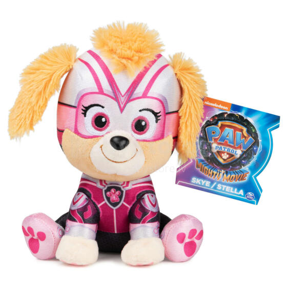 PAW PATROL Mighty Pups Movie Pehme mänguasi Skye 15 cm