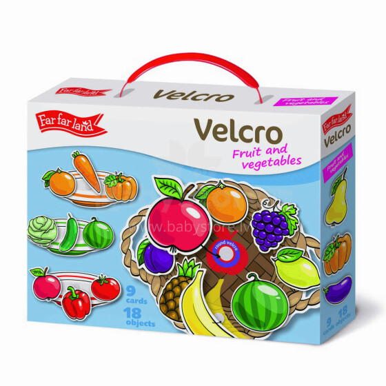 FAR FAR LAND Art.F-02865 Velcro game - Fruits and vegetables