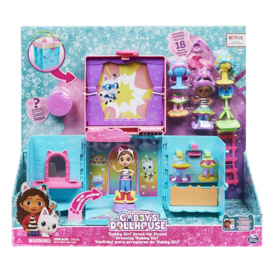 GABBY´S DOLLHOUSE Mängukomplekt Gabby´s Rainbow Closet