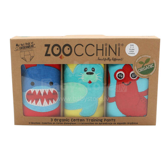 Zoocchini Art.ZOO13011 treeningpüksid, 3 tk