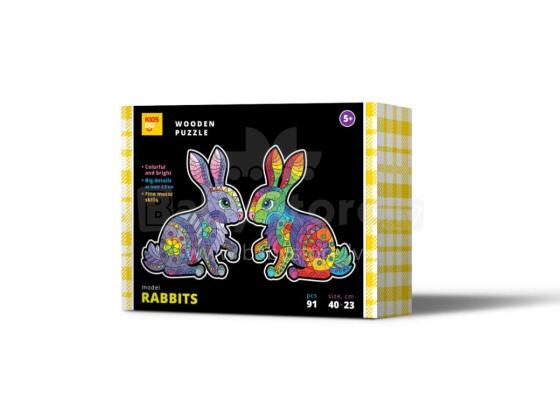 KIDS DO Wooden puzzle  Art.PAG5184 Puidust pusle 91 tk