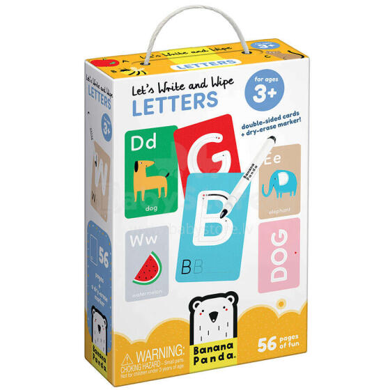 Banana Panda Let's Write and Wipe Letters Art.77365 56 tk