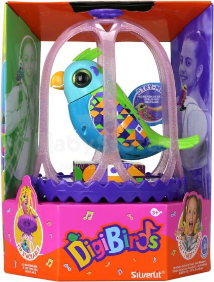 SILVERLIT interaktiivne lind puuriga Digibirds