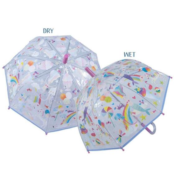 Floss&Rock Zuja Art.47P5955 Fantasy Clear Colour Changing Umbrella - Mermaid