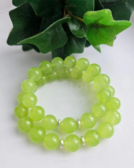 La bebe™ Jewelry Handmade Natural Stone Bracelet Halcedons Salatlāpu