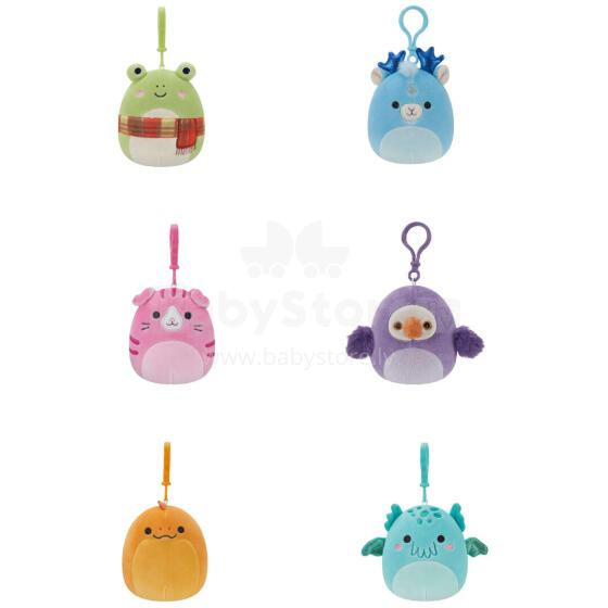 SQUISHMALLOWS W17 pehme võtmehoidja, 8 cm
