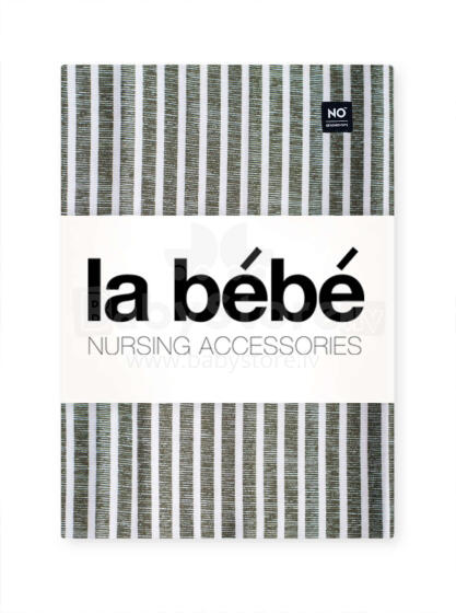 La bebe™ Cotton Nappy Art.157244 Black Stripes Nappies (cotton) 75x75cm