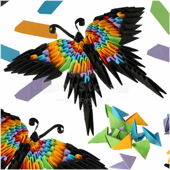 Ikonka Art.KX4850 ALEXANDER Origami 3D - liblikas 154el.