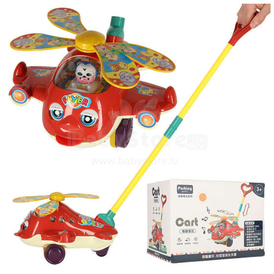 Ikonka Art.KX4607 Push stick helikopter õhusõidukite heli