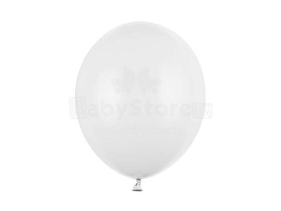 Ikonka Art.KX4553 Õhupallid Strong Pastel Puhas valge 30cm 100 tk