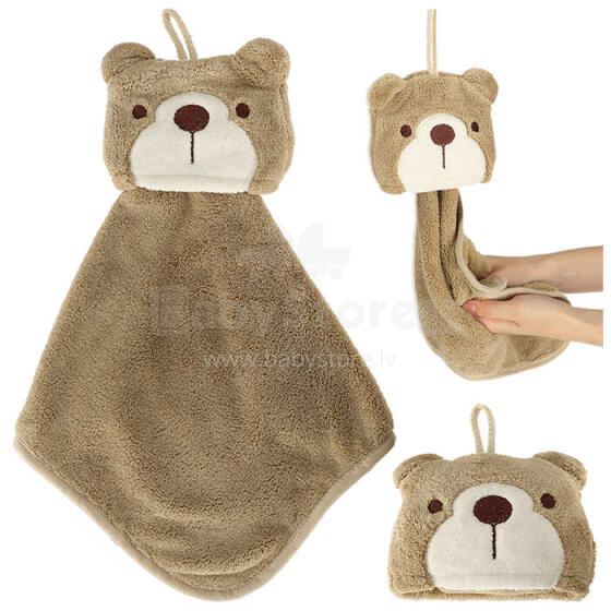 Ikonka Art.KX4527 Laste lasteaia käterätik 42x25cm pruun teddy karu
