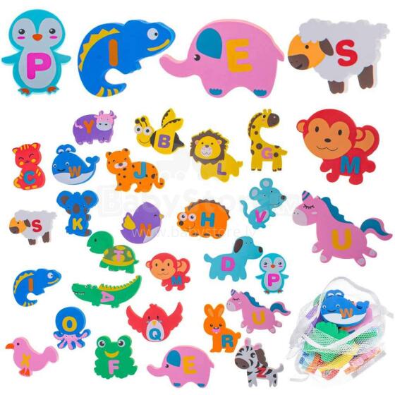 Ikonka Bath Toys Art.KX4504 Vahtveevanni loomad 26el.