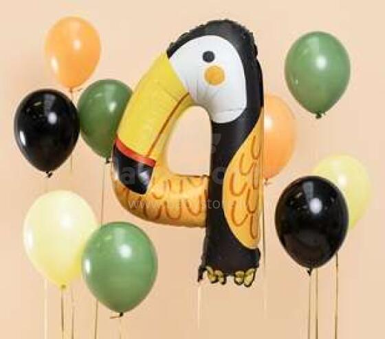 Ikonka Art.KX4535_8 Foolium õhupall number "4" - Toucan 47x80 cm