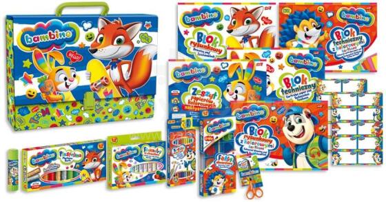 Ikonka Art.KX4223 BAMBINO Väike kunstniku kunstikomplekti kohver
