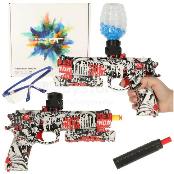 Ikonka Art.KX4091 Geelpüstoli veepüss akutoitega USB + 550tk klaasid. 7-8mm