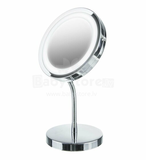 Ikonka Art.KX4035 Adler AD 2159 LED make-up mirror with illumination standing on cosmetic leg magnifying make-up mirror