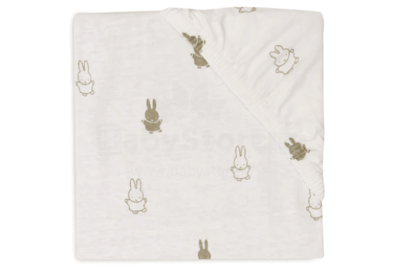 Jollein Jersey Sheet Happy Miffy Art.511-507-67093 Olive Green